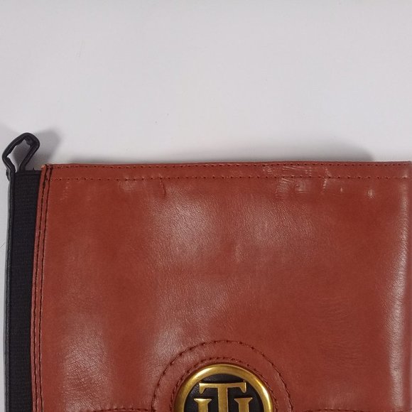 New Tommy Hilfiger Women’s Shano Wide Calf 15" Black/Brown Riding Boots - Picture 4 of 4